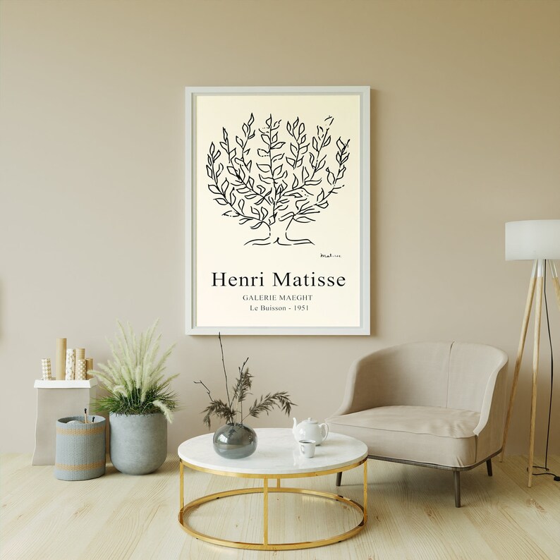 Henri Matisse Le Buisson Poster matisse Exhibition Poster Etsy