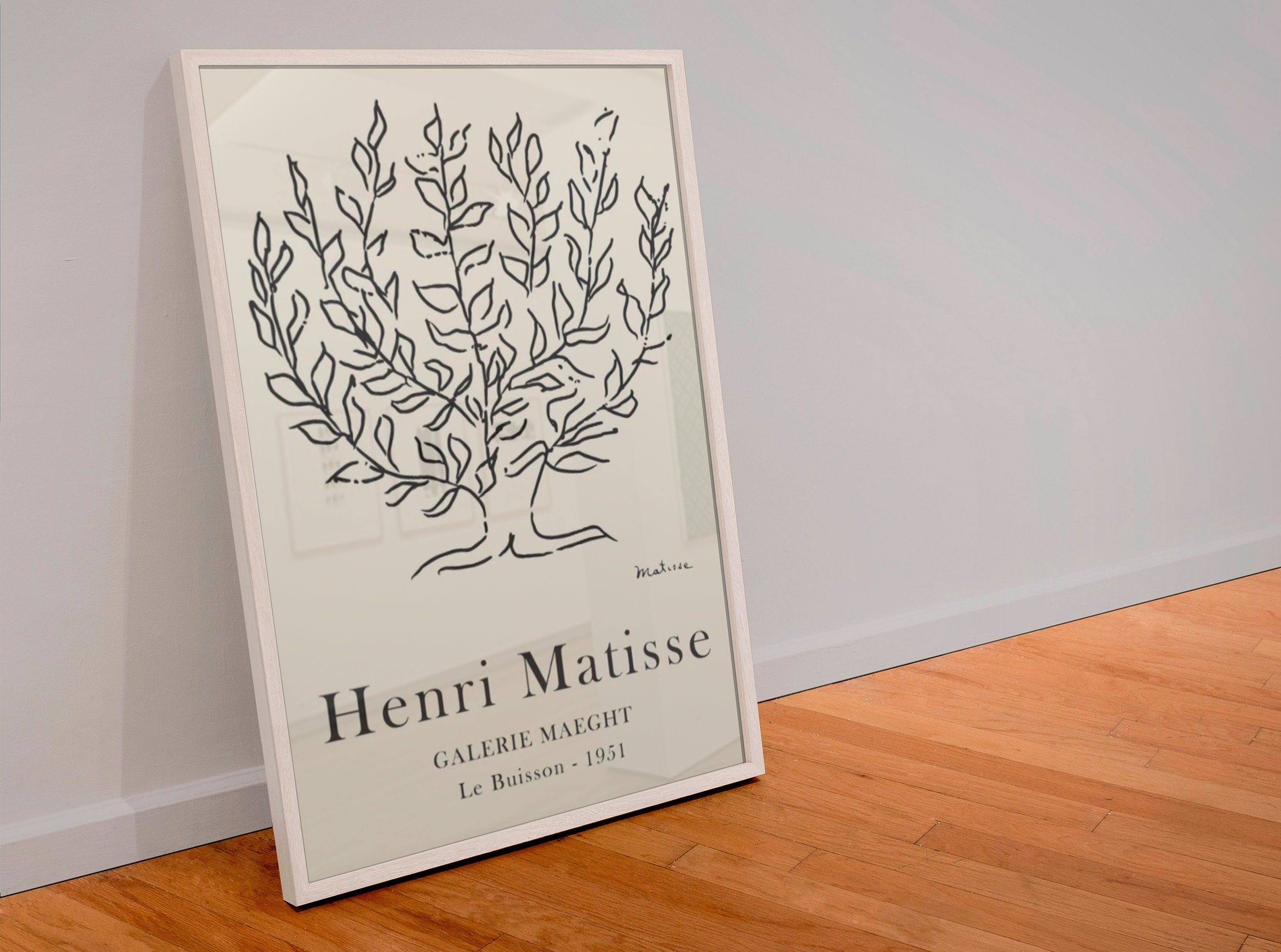 Henri Matisse Le Buisson Poster matisse Exhibition Poster Etsy