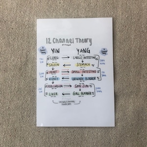 12 Channel Theory Flow Chart (Laminiert)