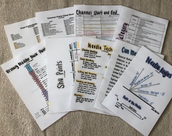 Paquete de puntos y agujas