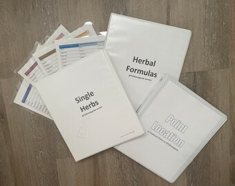 Paquete Trio Binder: hierbas individuales, fórmulas a base de hierbas, ubicación puntual