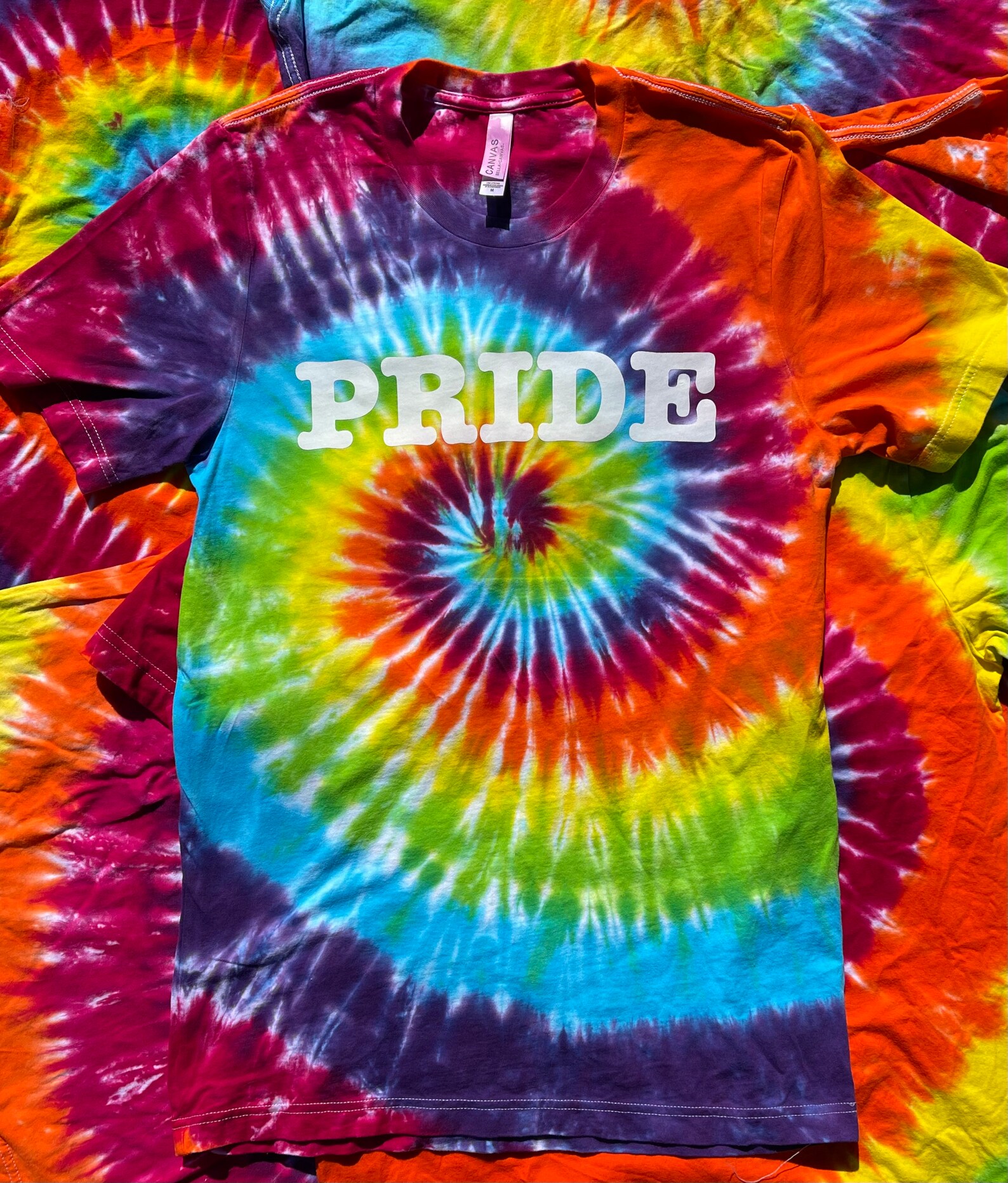 PRIDE rainbow tie dye tshirt gay lesbian lgbt tiedye Etsy
