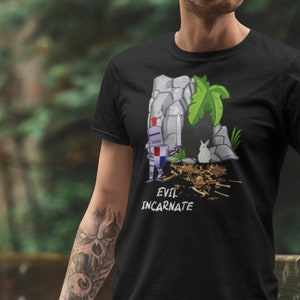 Evil Incarnate Killer Bunny Rabbit and Knight Unisex Premium Tee
