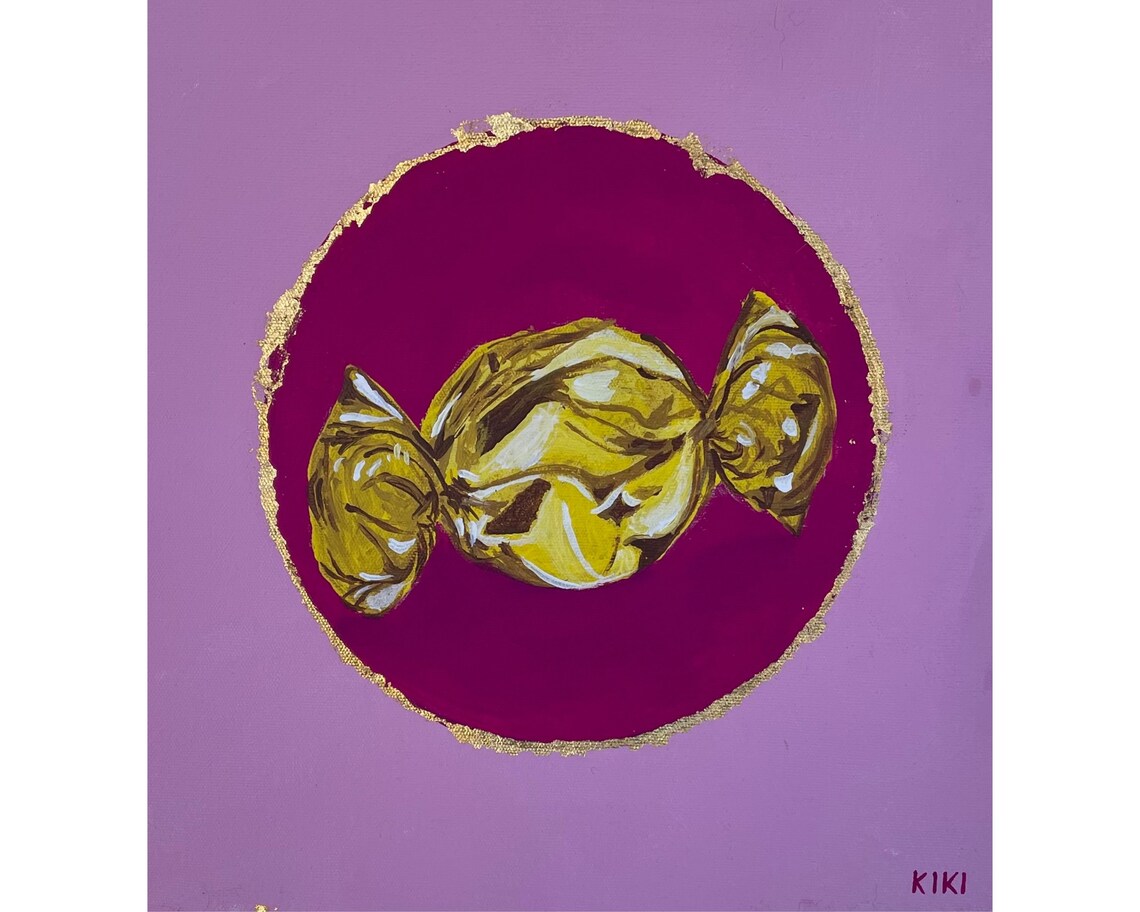 Pink Sugar Acrylic Painting Sugar Acyrlic Painting Etsy