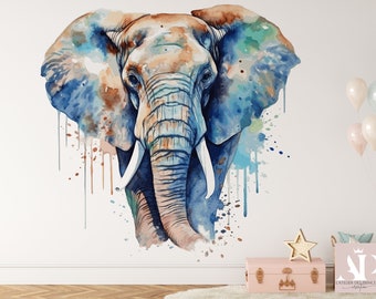 Élégant Papier Peint Elephant Satin Intissé, Résistant aux Éraflures, Lessivable, Eco-responsable, Certifié FSC, Laize de 60cm