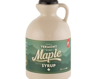Amber Rich Organic Vermont Maple Syrup in Plastic Jugs