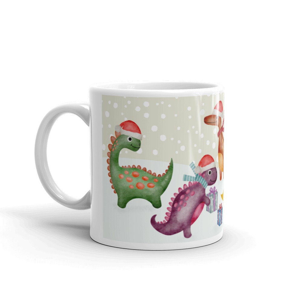 Tasse à Café de Noël Dinosaure, Tasse Au Lait, Pour Enfants, Cadeau Lui, Elle