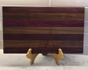Walnut and Purpleheart cutting/charcuterie board