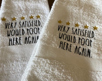 Embroidered Hand Towels (set of two)