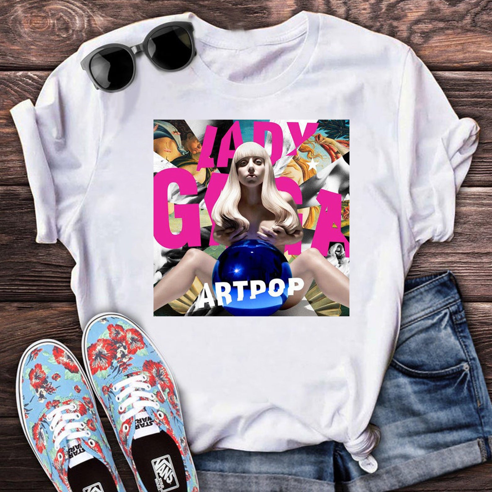 Lady Gaga ARTPOP Album Cover T-Shirt Eight-year-old album | Etsy