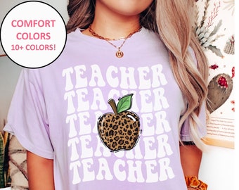 Retro Teacher Shirt for Teacher, Comfort Colors Teacher Tee for Women, Back to School Teaching Shirt, Teacher Appreciation Gifts for Teacher