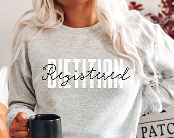 Registered Dietitian Sweatshirt, Dietitian Gifts, Graduation Gift for Dietitian, RD Crewneck, Future Dietitian Shirt, Nutritionist Shirt