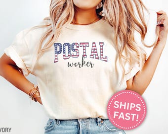 Postal Worker Gift Shirt, Postal Service Worker Tee Gift for Mail Carrier Tshirt Gift for Postal Service Shirt for Postal Worker (KC0656)