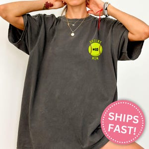 Softball Mom Shirt, Personalized Softball Mom Team Name with Number Tshirt Custom Softball Mom Tee Shirt Gifts for Softball Mom Tee (KC0139)