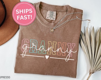 Granny Comfort Colors Shirt, Comfort Colors Granny T-Shirt for Granny Mother's Day Gift for Granny Tee Mother's Day Gift for Granny (KC0025)
