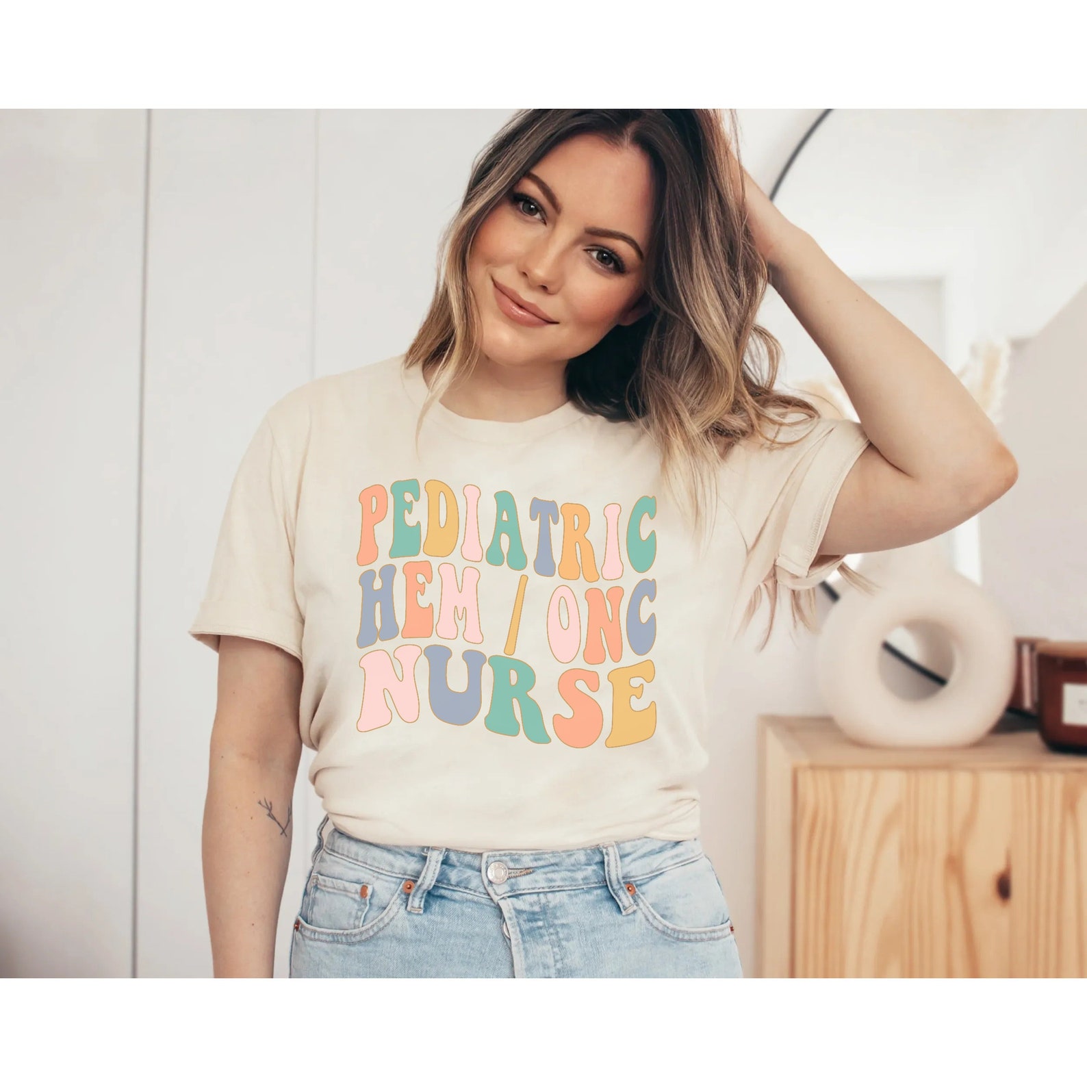 Pediatric Hem Onc Nurse T Shirt, Hematology and Oncology Nurse Tee ...