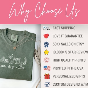 Plant and Dog Lover Shirt, Plant Lover Shirt Dog Lover Shirt for Plant Mom Gift for Dog and Plant Lover Shirt Gift Dogs and Plants (KC0487) image 4