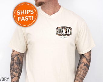 Camo Dad Shirt, Custom Camo Dad Shirt Gifts for New Dad Camo Dad Gift for Father's Day for Hunting Dad Gifts for Dad Hunting Shirt (KC0376)