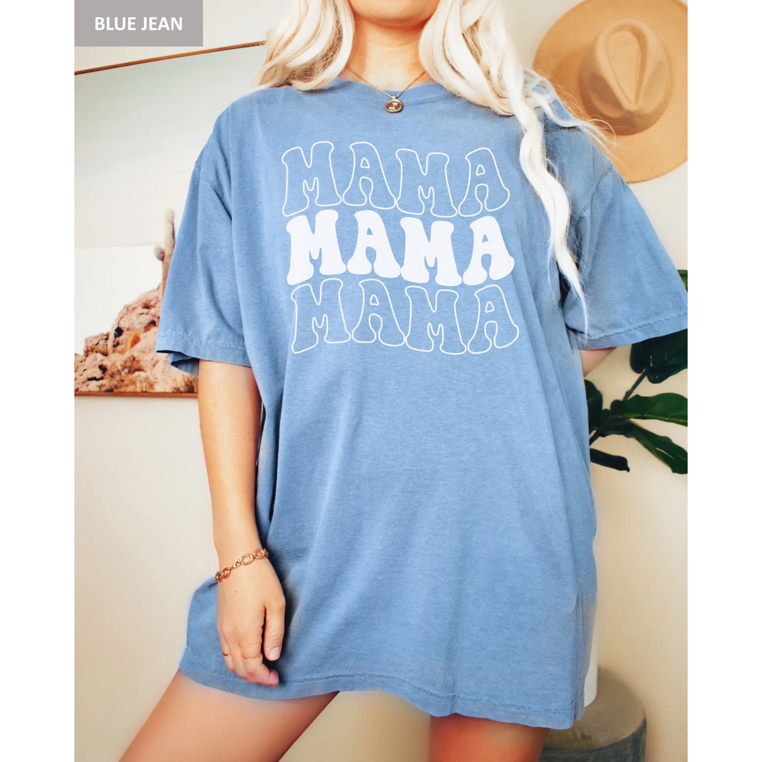 Mama Shirt for Mom for Mother's Day, Comfort Colors Retro Mama T