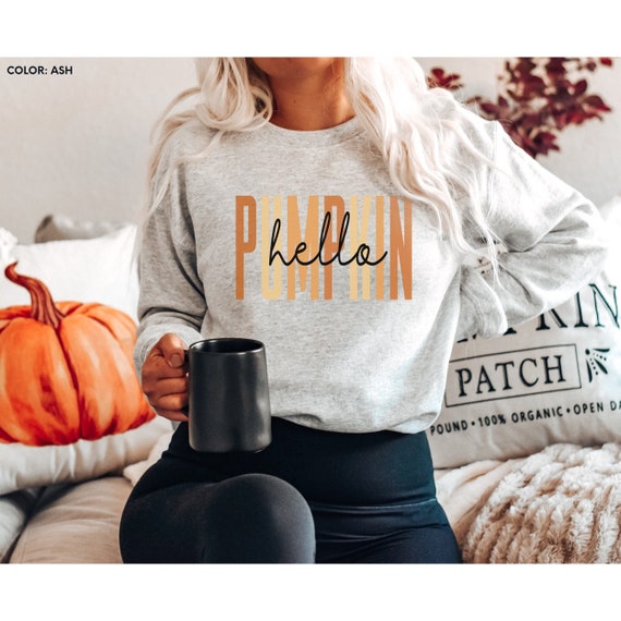 Hello Pumpkin Sweatshirt Fall 