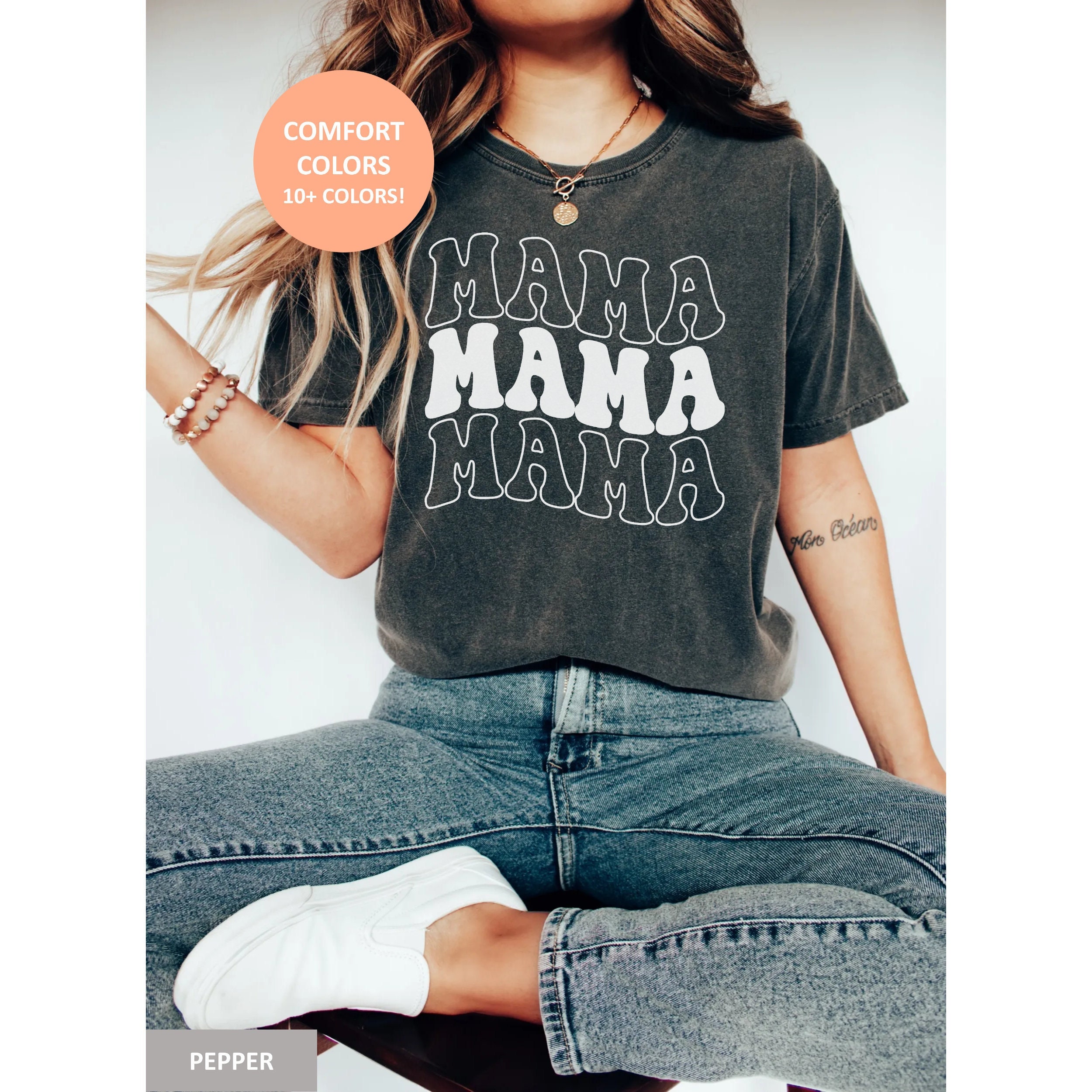 Mama Shirt for Mom for Mother's Day Comfort Colors Retro - Etsy Australia