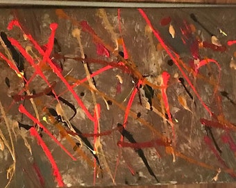 Abstrakt Acryl Leinwand Bunt Bild Malerei Etsy