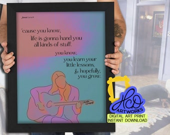 Phoebe Buffay 'Friends' Zitat Kunstdruck (Digitaler Download)