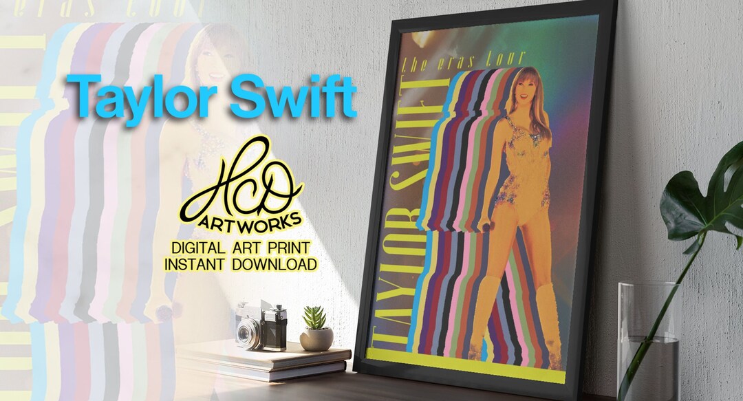 Taylor Swift Eras Tour Poster: Digital Wall Art Print (instant