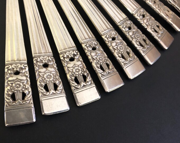 Vintage Art Deco Silver Plated Flatware Set for 10 by Community ...