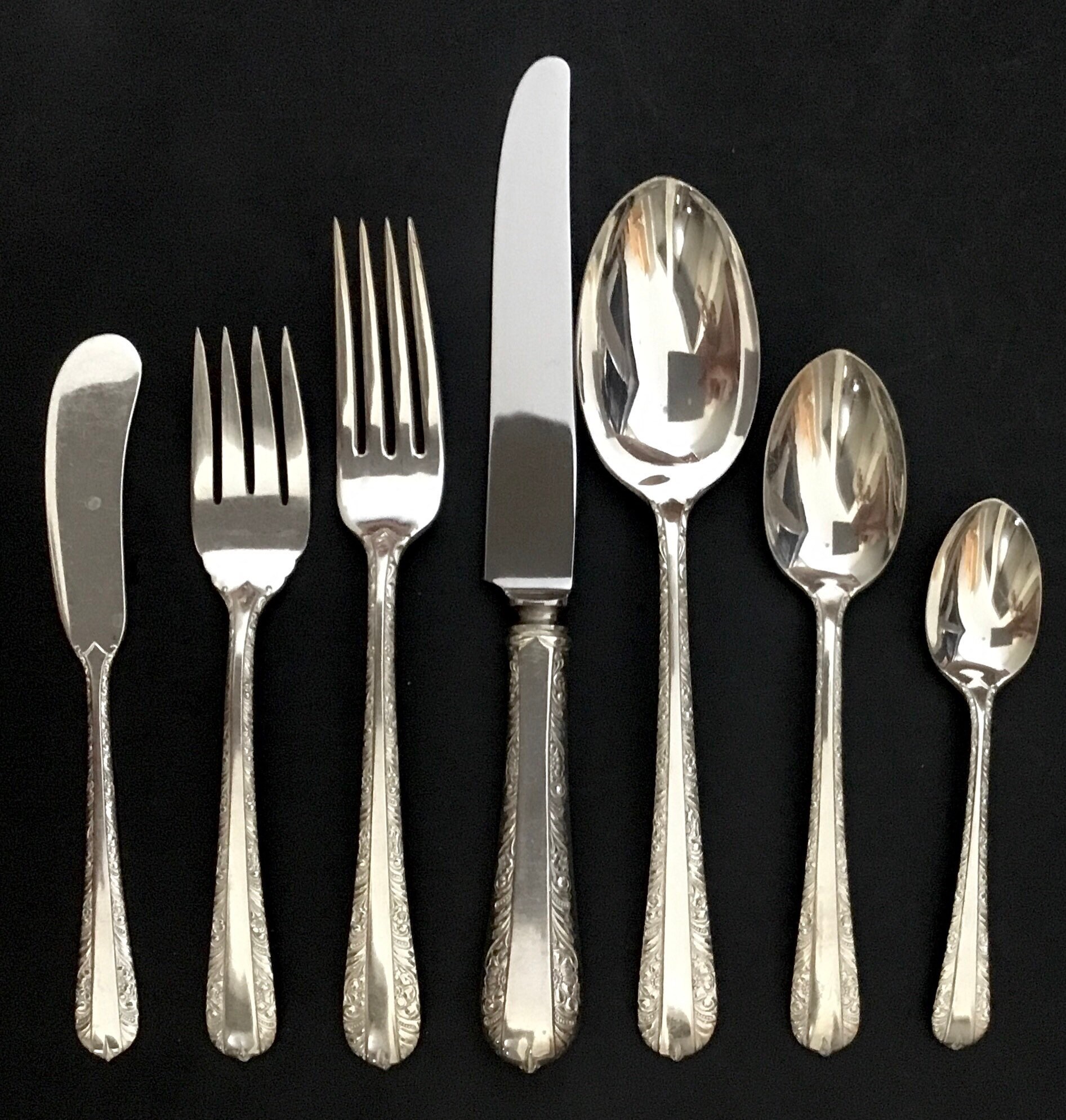 Vintage Silver Plated Flatware Sets for 8 in Mayflowers Etsy