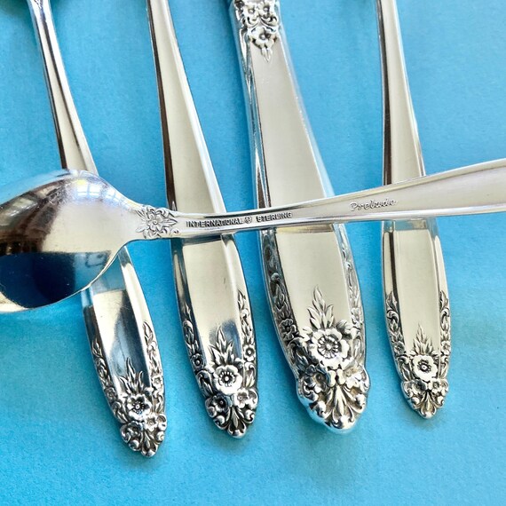 Sterling Silver One Place Forks, Spoons, Knife