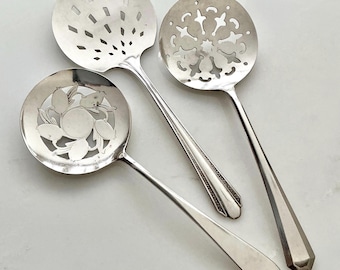 Antique and vintage silver plated tomato servers. Rare hard to find items