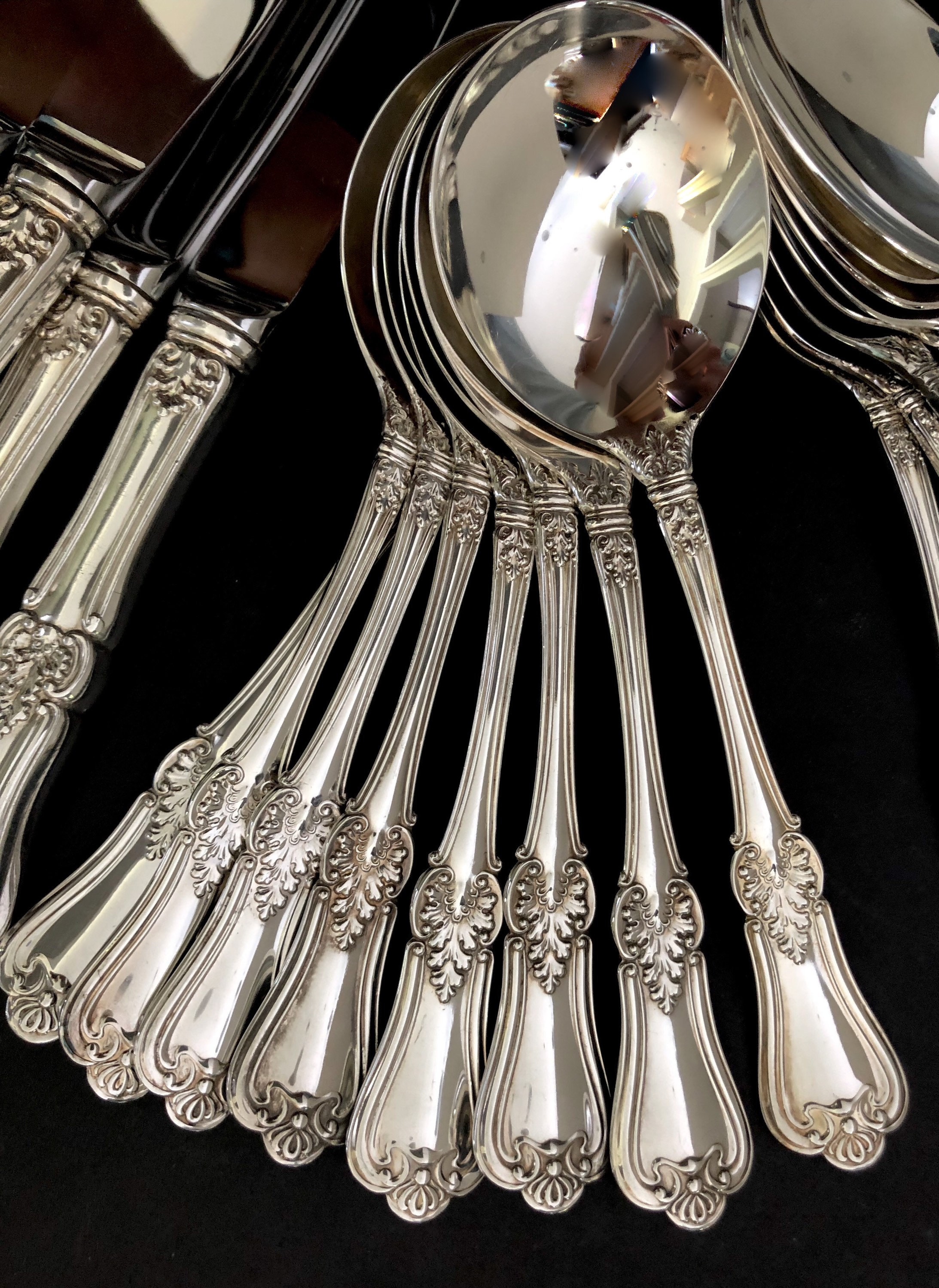 Vintage Silver Plated Flatware Set for 8 From Birks in Etsy