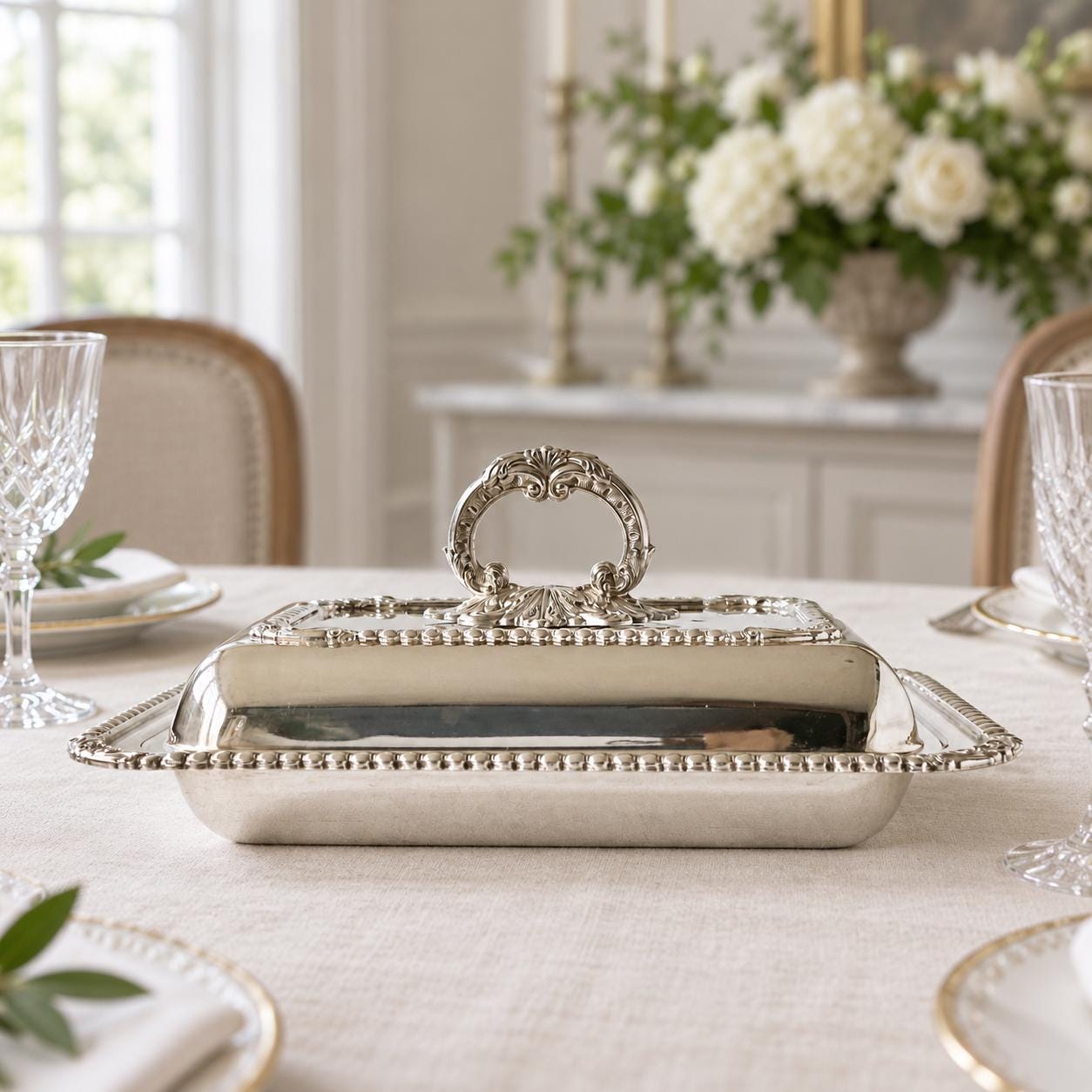 Sheffield Silver Large Tray - Etsy