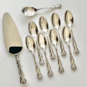 Birks silver plated Chatillon or Cotillion pattern flatware set for 4 or 6 persons
