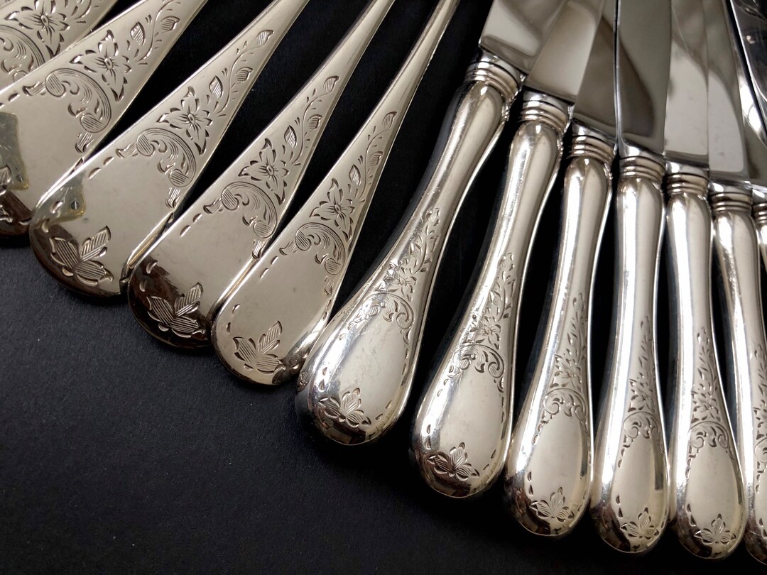 Amazing Queen Mary Flatware Set From Birks. Silver Plated Flatware for