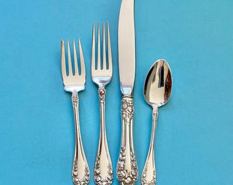 Chateau Rose by Alvin Sterling Silver Flatware Set for 12 Service