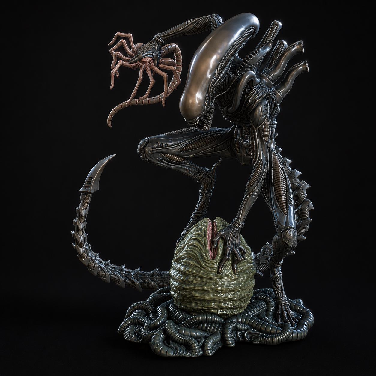 Xenomorph Alien STL File | Sci-fi Horror Creature 3D Print Model ...