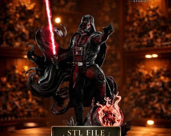 Darth Vader STL Statue – 1/6 Scale Sith Lord Diorama