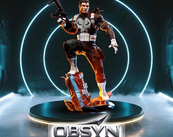 Punisher STL Statue – 1/6 Scale | 3D Print File