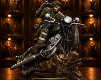 Naked Snake STL File | Metal Gear Solid Snake Eater Statue 3D Print Model | Tactical Soldier Resin Figure Digital Download