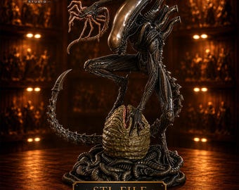 Xenomorph Alien STL File | Sci-Fi Horror Creature 3D Print Model (Digital Download)