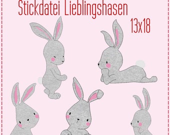 Embroidery file Happy Easter Bunny 10x10 Easter Bunny Easter Time Easter Easter Resurrection
