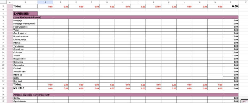 2026 ANNUAL BUDGET TRACKER Spreadsheet - Budget Tracker Template *new ...