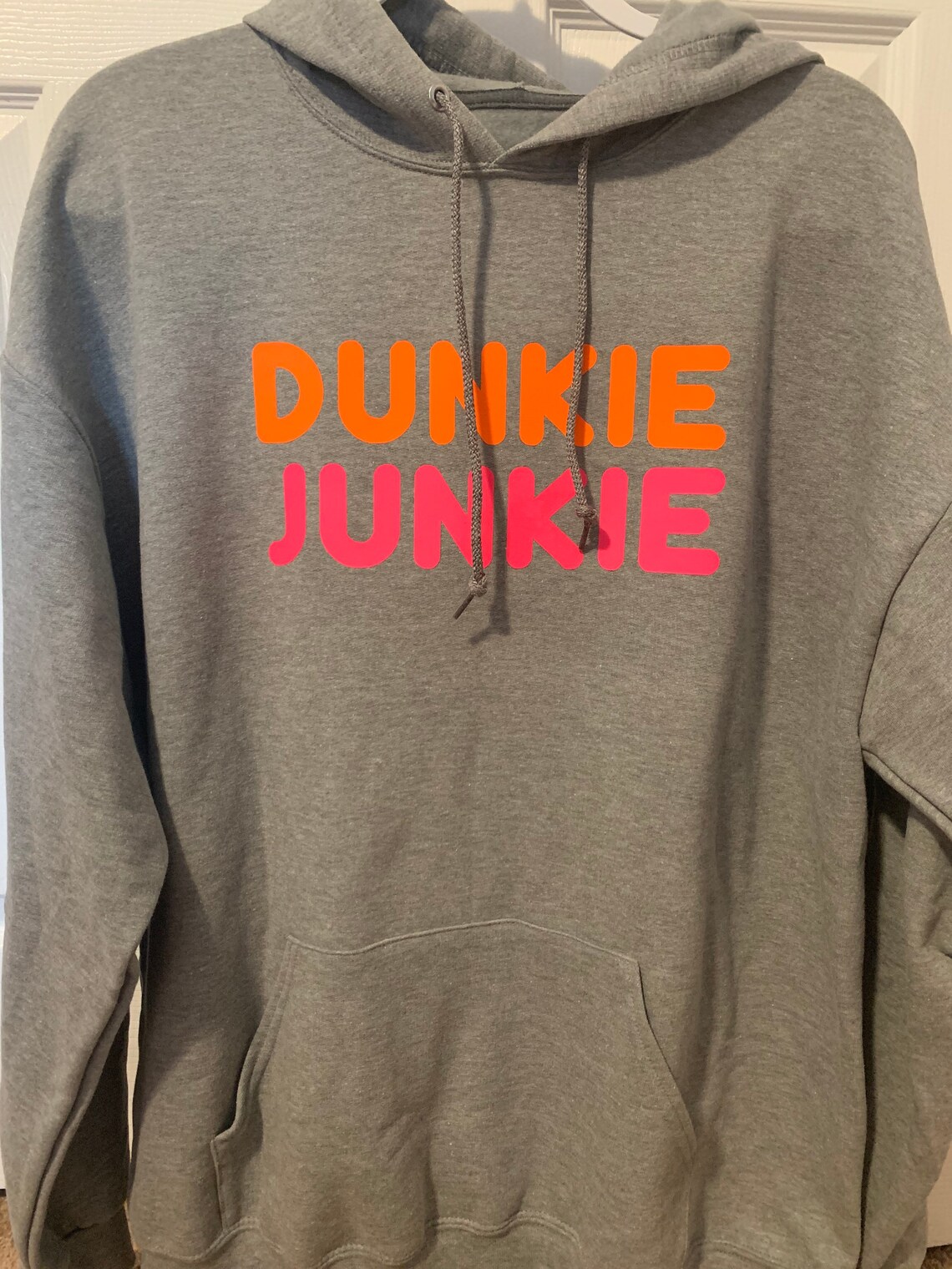 DUNKIE JUNKIE gray hoodie sweatshirt Etsy