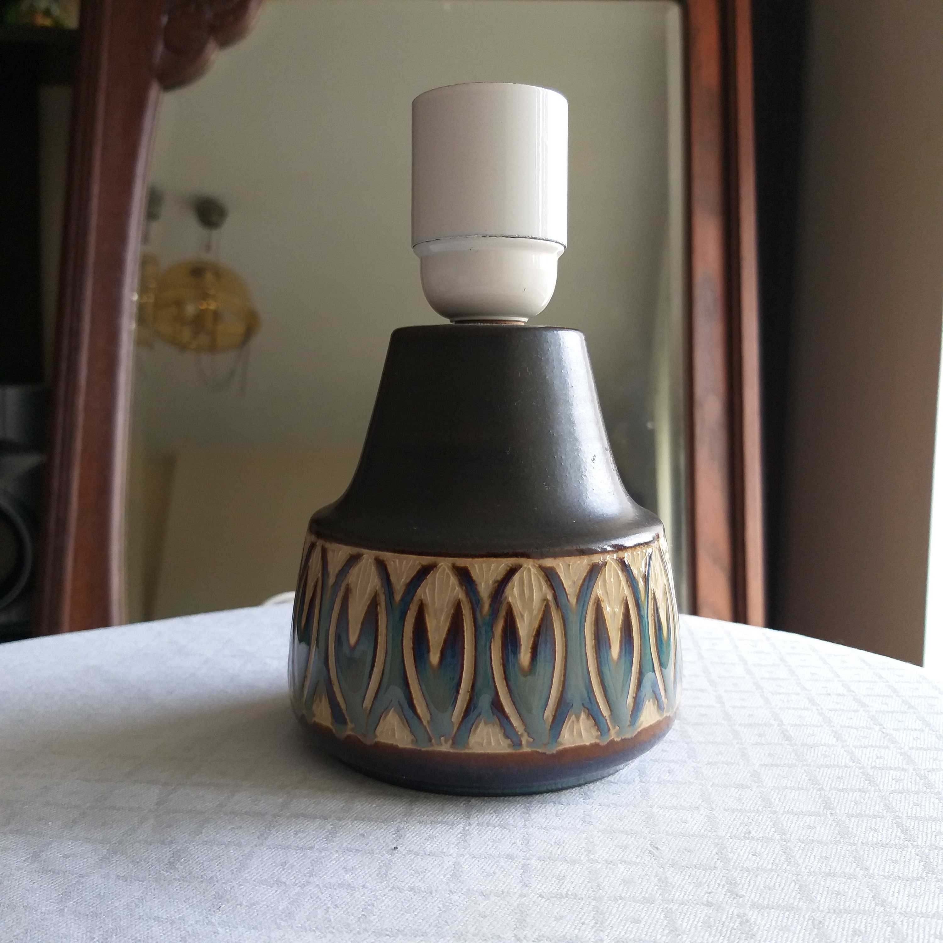 Søholm Denmark Stentoj Ceramic Table Lamp Base. Design by Søholm Denmark Stentoj Ceramic Table Lamp Base. Design by