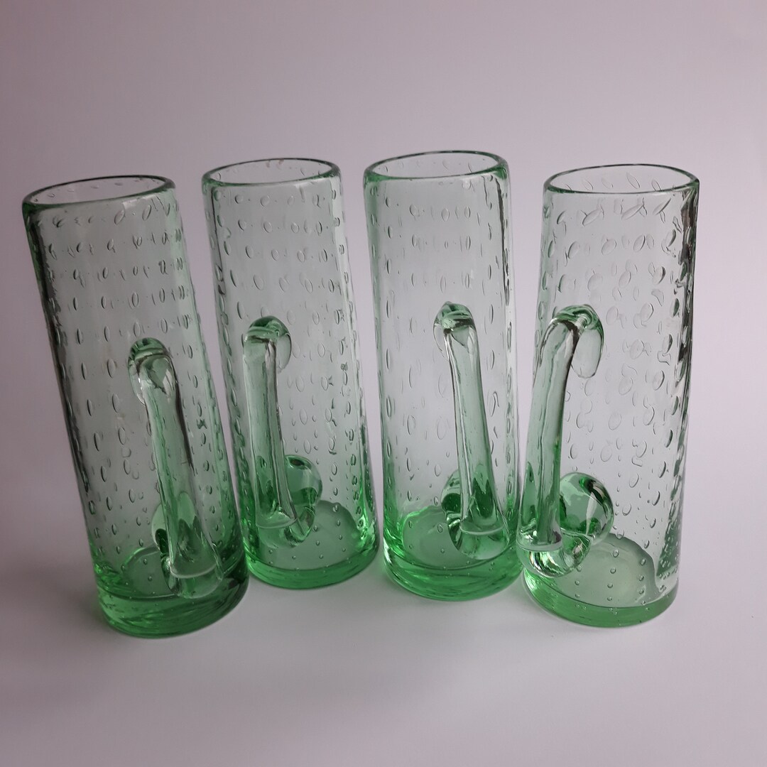 Pair of oxygene Johansfors Glass Beer Mugs Cups in Etsy
