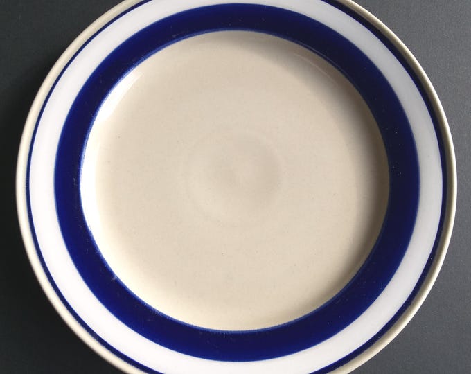 Hoganas Keramik Sweden “Johanna”  Series Stoneware Dinner Plate. Design by Ann Jansson. Light Grey, Dark Blue and White Colour. Marked.