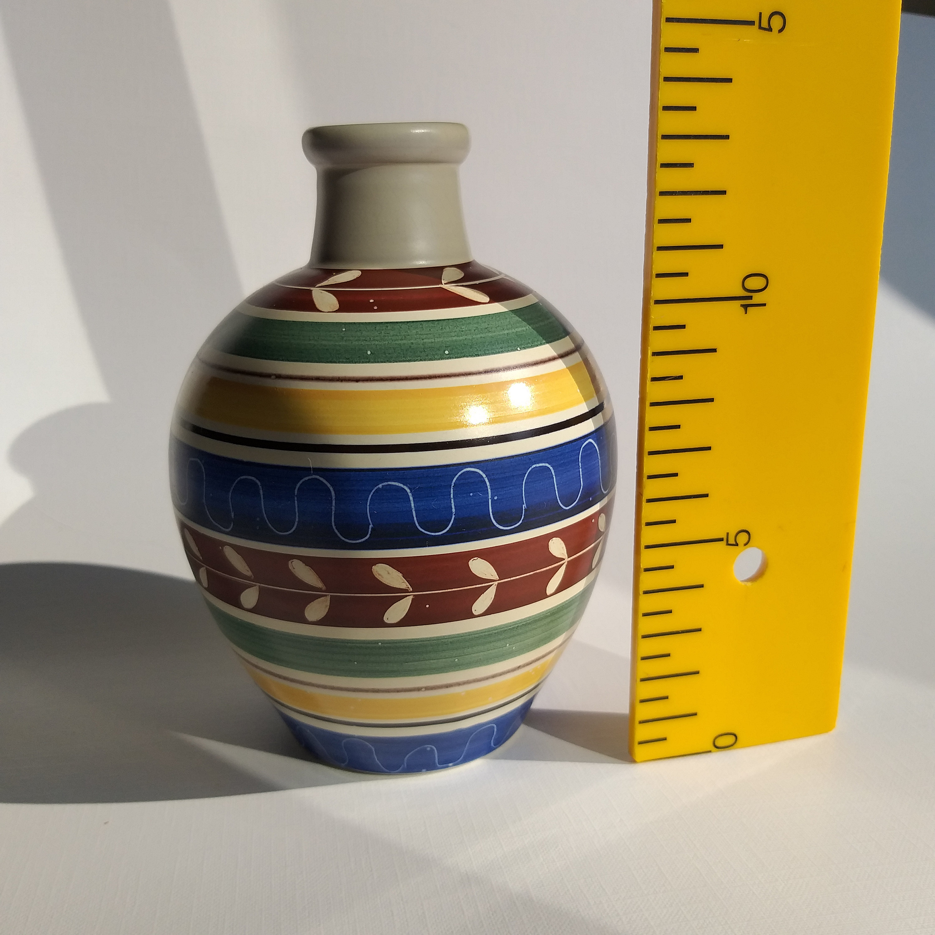 Nittsjo Sweden. Beautiful Colourful Ceramic Vase. Swedish Nittsjo Sweden. Beautiful Colourful Ceramic Vase. Swedish