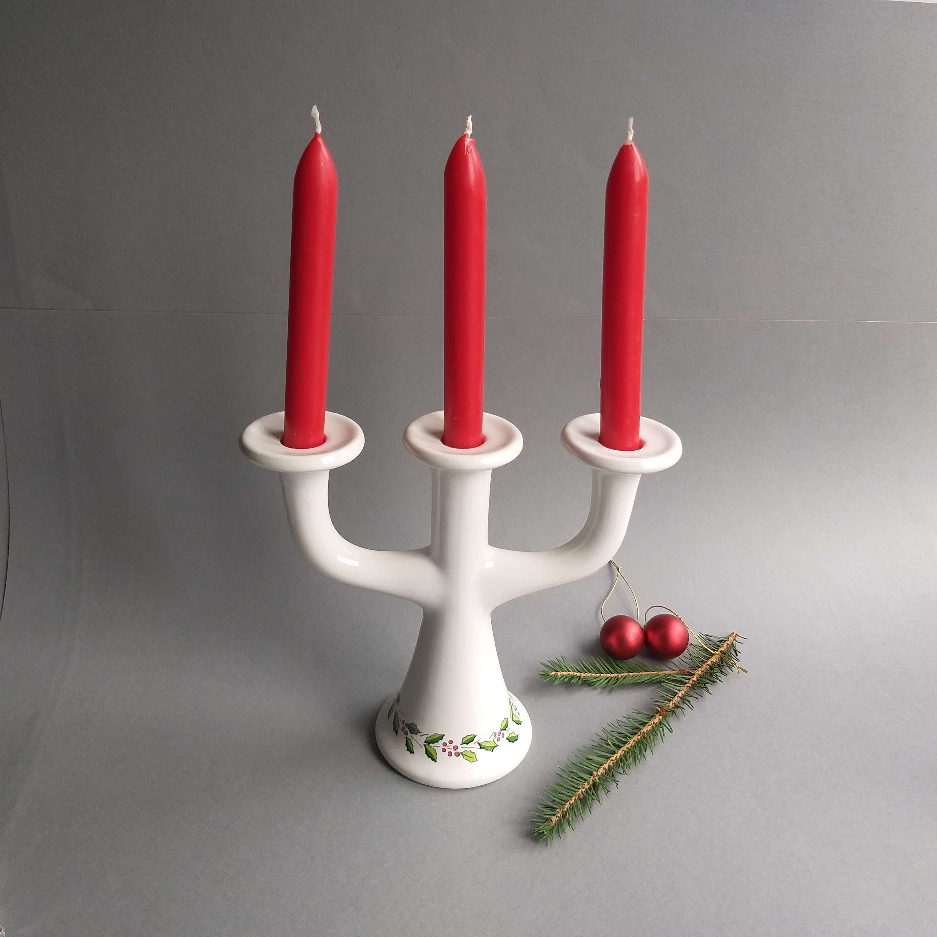 Ceramic candelabra deals